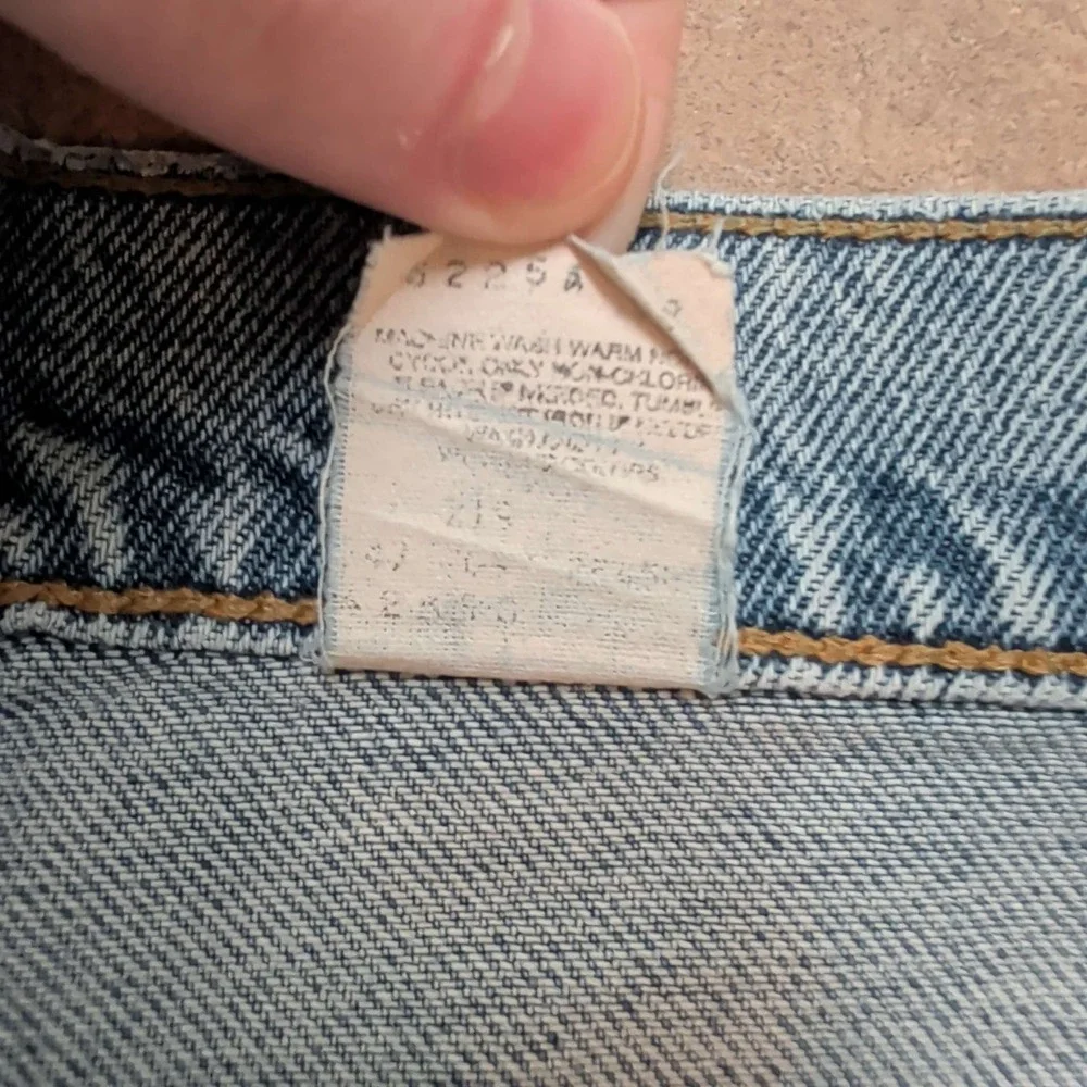 Levi's 560 Loose Fit Tapered Leg Jeans Mens 36x34 Light Wash Orange Tab Vintage